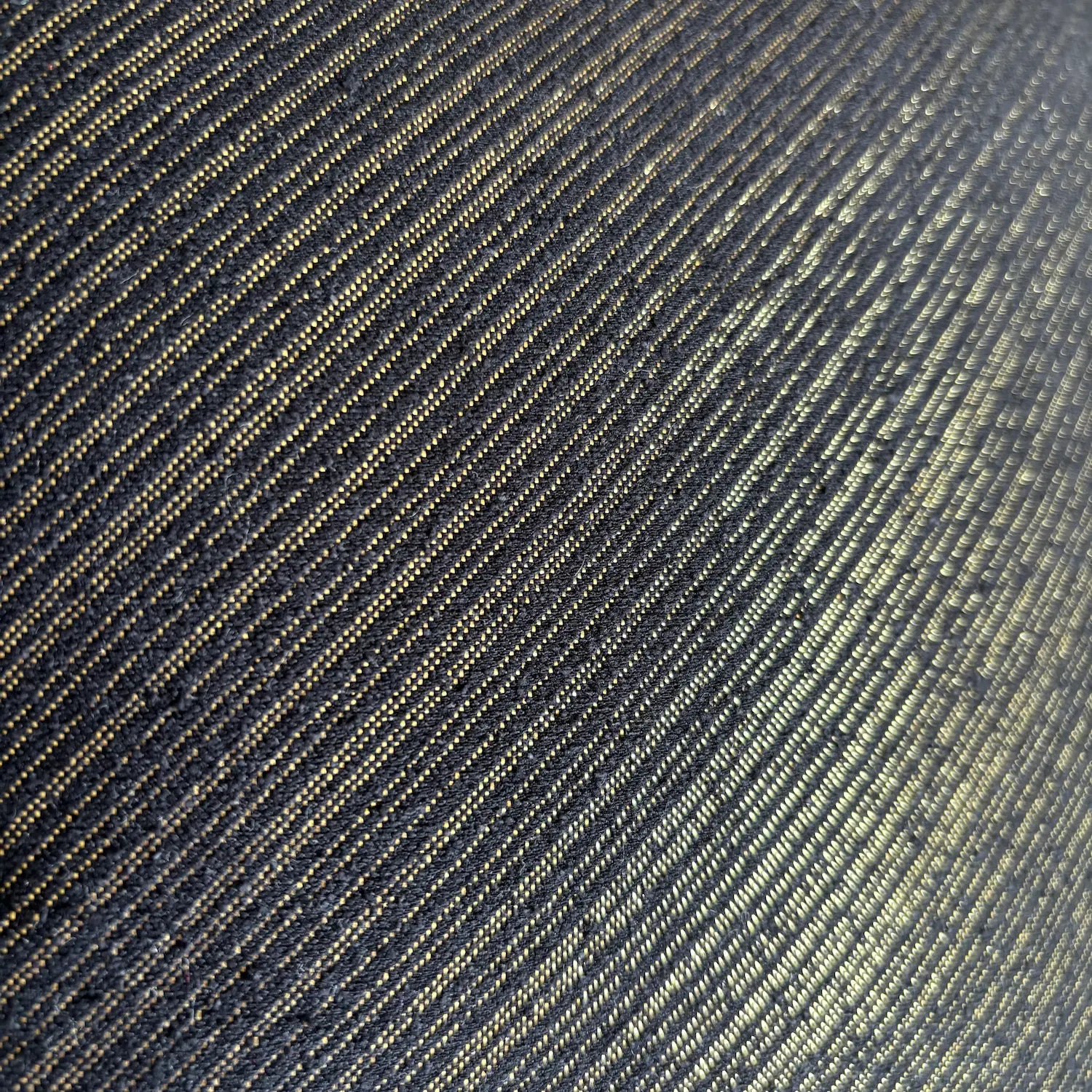 Close-up of textured fabric with diagonal lines