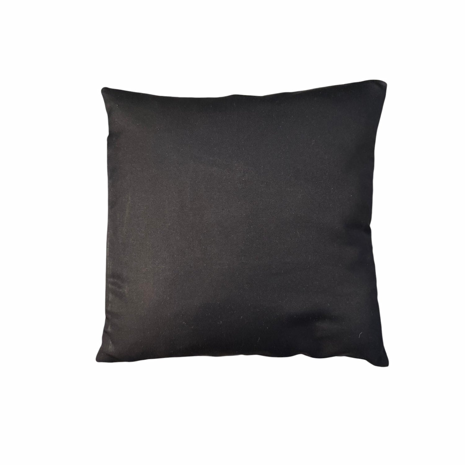 Black cushion on a white background