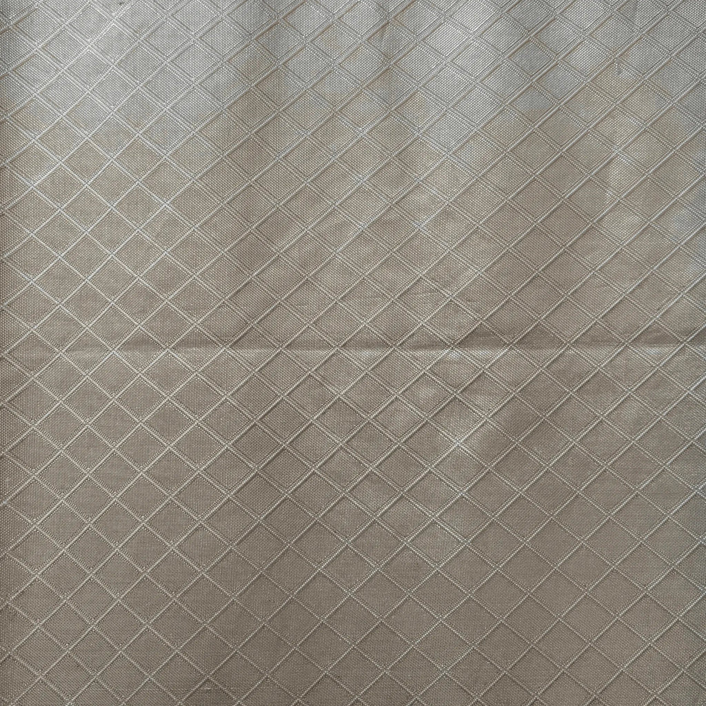 Textured silk fabric with a diamond pattern