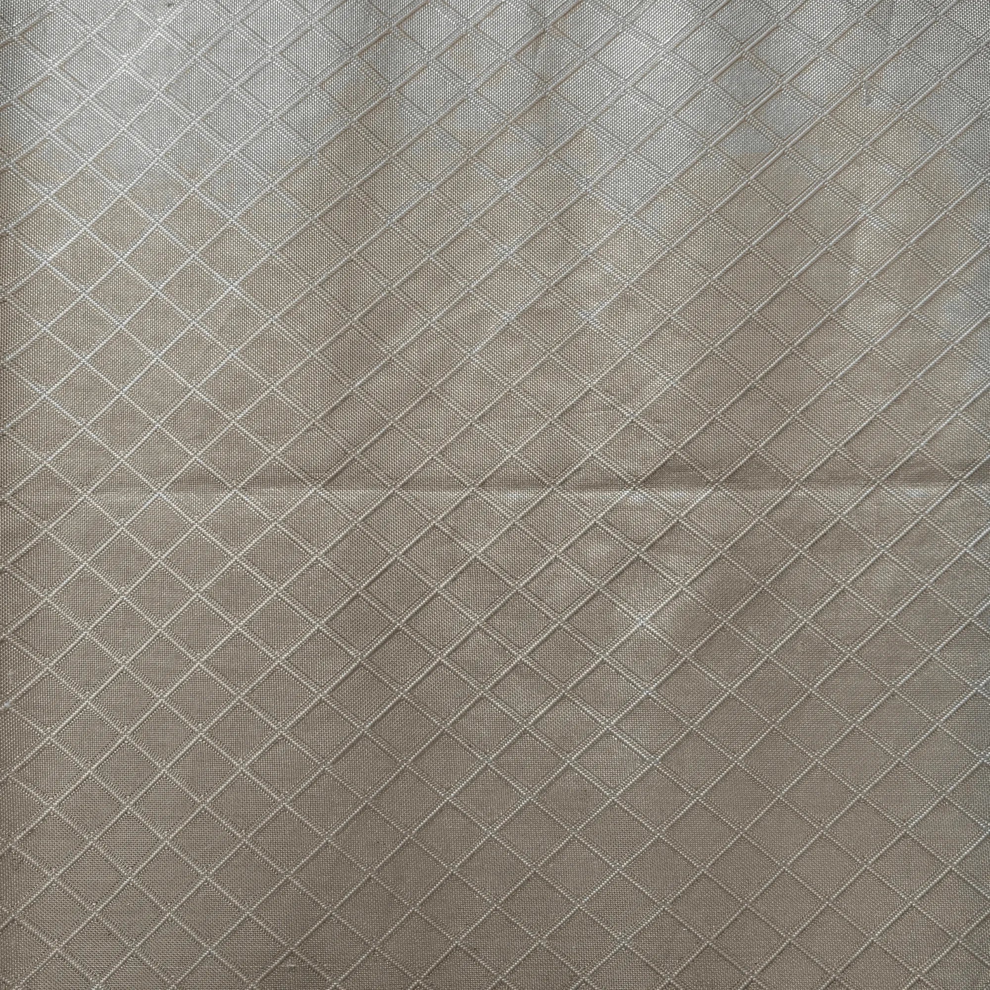 Textured silk fabric with a diamond pattern