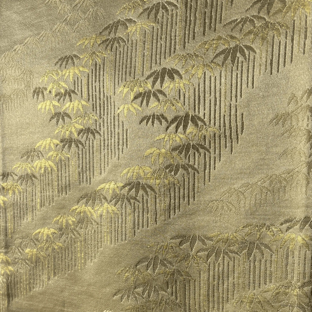 Decorative fabric with bamboo pattern on a textured background