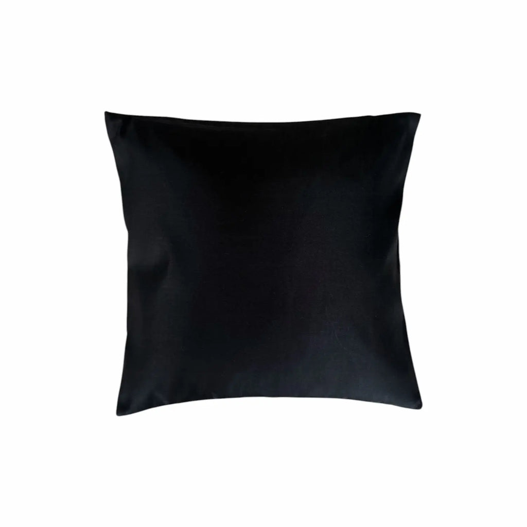 Black cushion on a white background