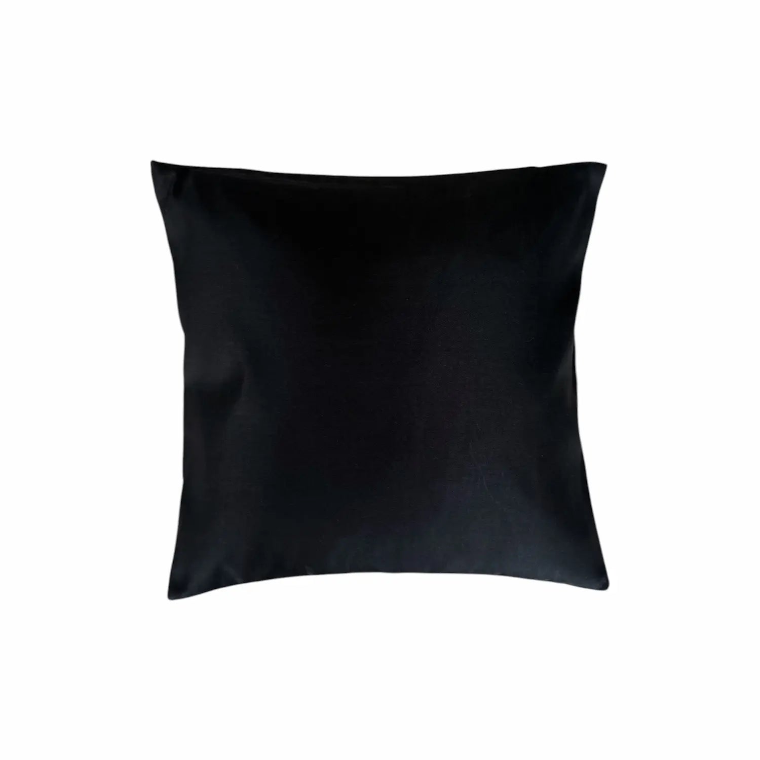 Black cushion on a white background