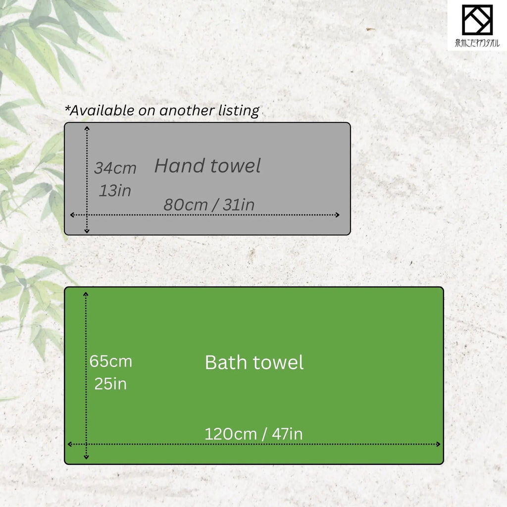 Fast Drying Japanese Senshu Bath Towel Size Guide