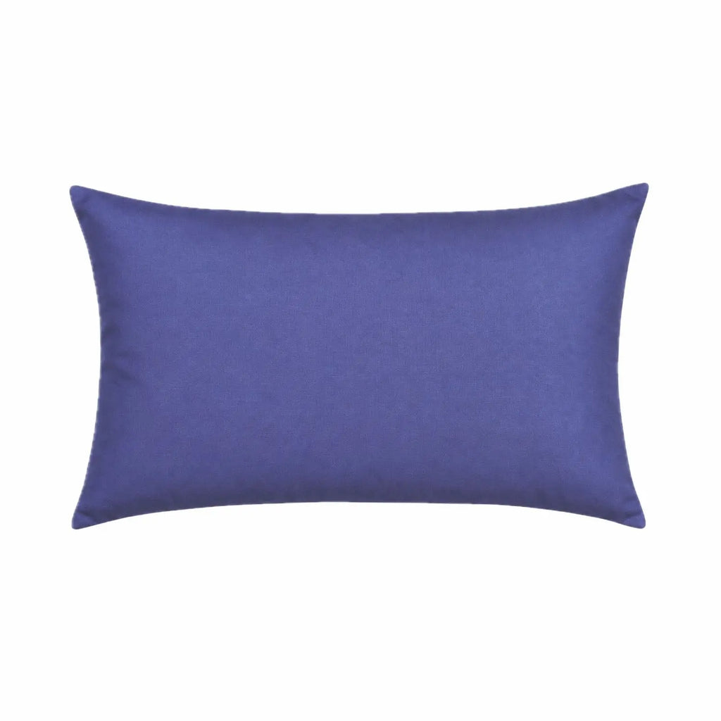 A rectangular cushion in purple colour, shown against a plain white background.