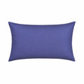 A rectangular cushion in purple colour, shown against a plain white background.