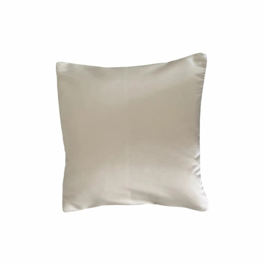 Beige cushion on a white background