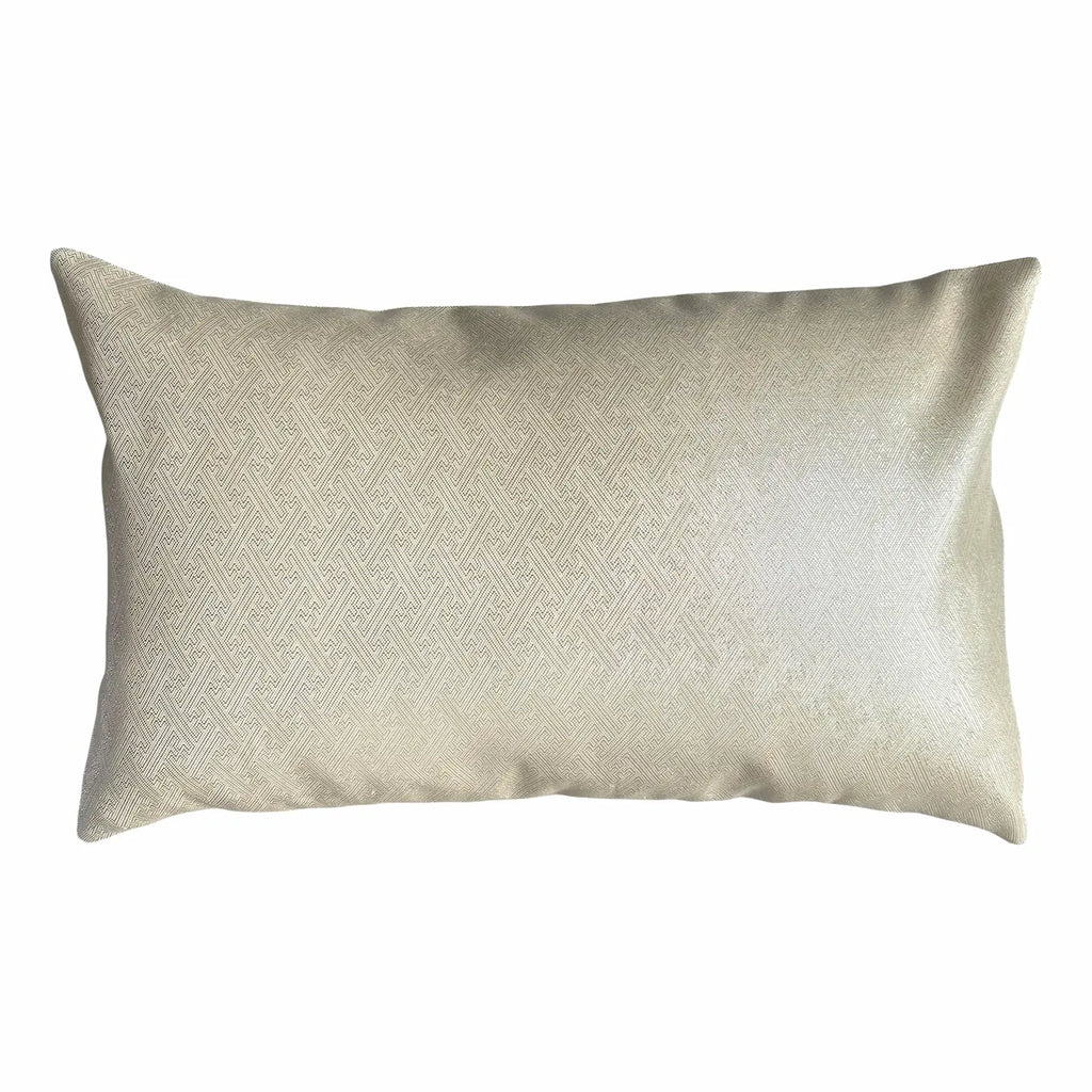 Textured rectangular cushion on a white background