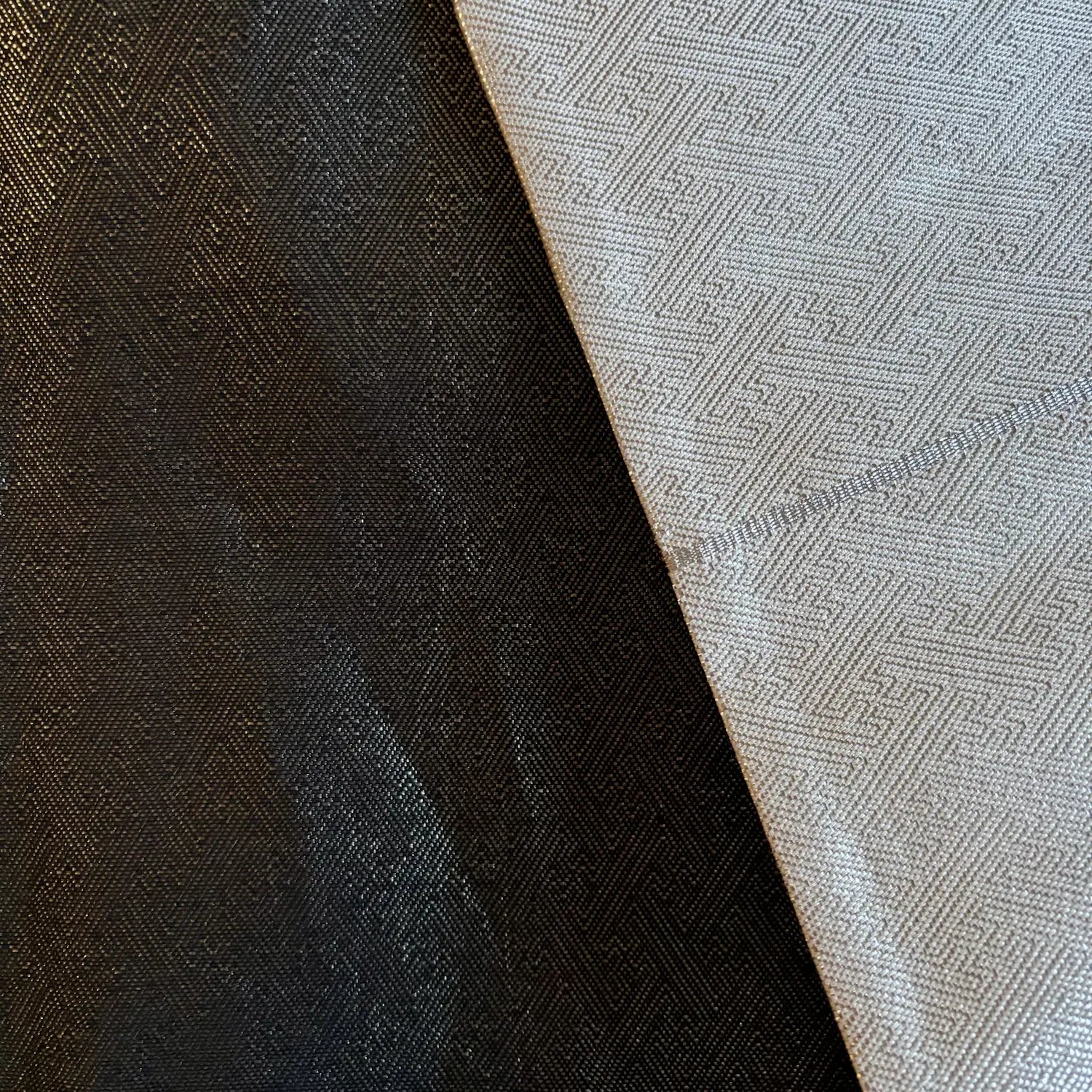 Fabric turned inside out
