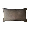 Dark gold rectangular cushion on a white background