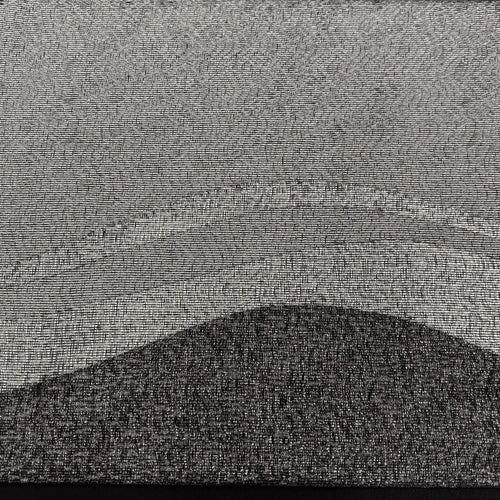 Waves with Silver Brocade Metallic Thread Silk Obi